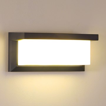 Brilagi - Lampada da parete per esterni LED RGBW dimmerabile BRICKY 1xE27/15W/230V 2700-6500K antracite IP54