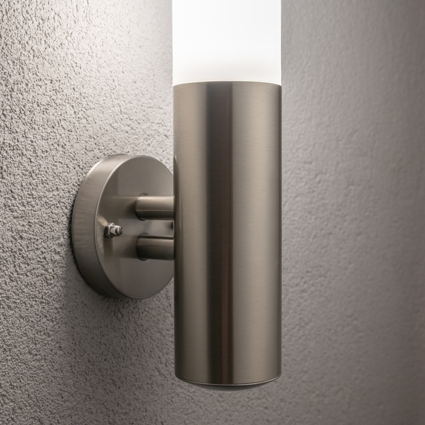 BRILAGI - Lampada da parete esterna LED RGBW dimmerabile ELIA 1xE27/6,5W/230V 2700-6500K IP44 Wi-Fi cromo satinato