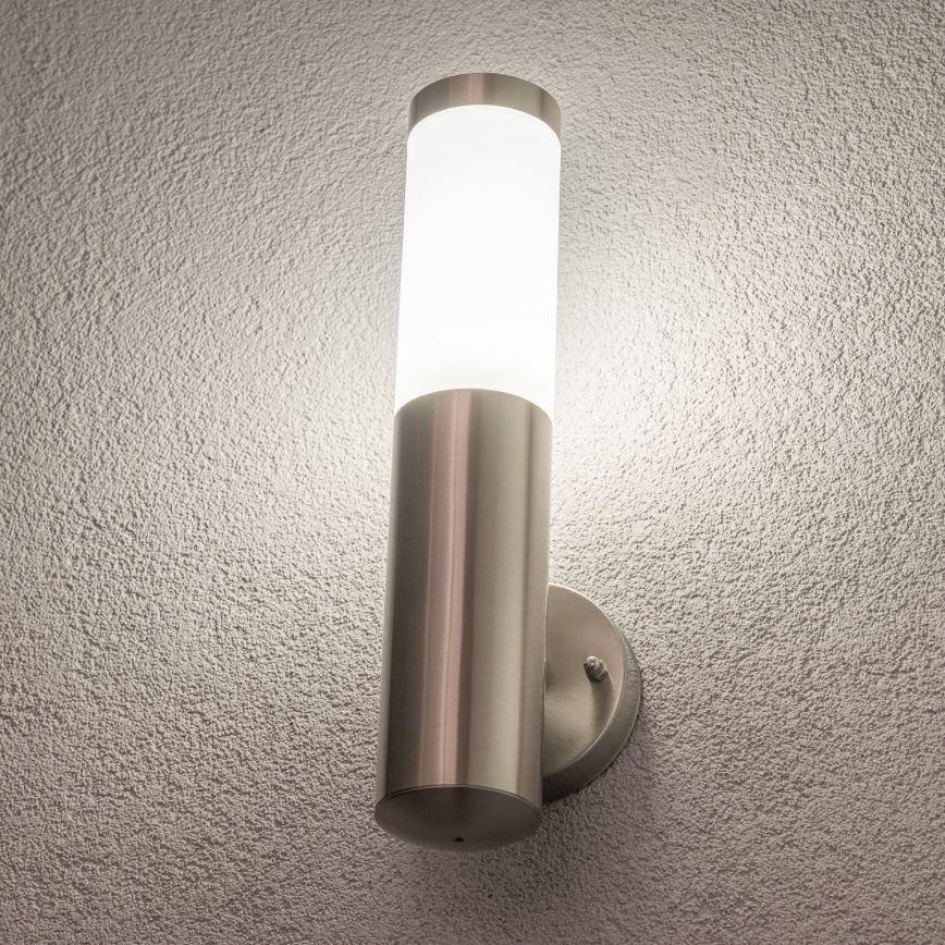 BRILAGI - Lampada da parete esterna LED RGBW dimmerabile ELIA 1xE27/6,5W/230V 2700-6500K IP44 Wi-Fi cromo satinato