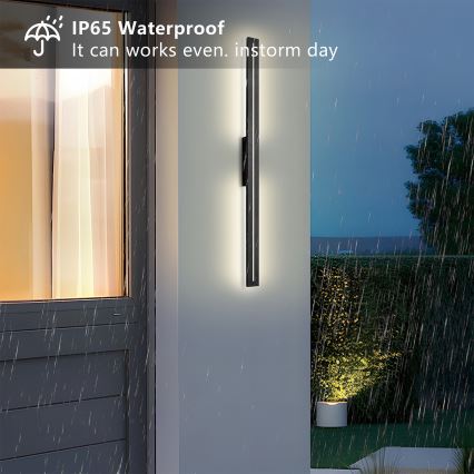 Brilagi - Applique da esterno LINEO LED/24W/230V 4000K IP65 100 cm nero CRI 90
