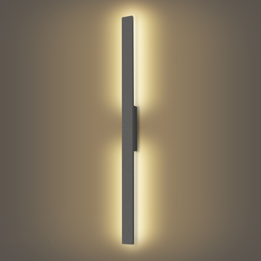 Brilagi - Lampada da parete per esterni LUNA LED/24W/230V 3000K IP65 100 cm antracite