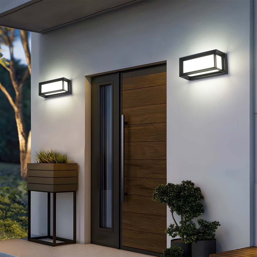 Brilagi - Applique LED da esterno PARKER LED/12W/230V 3000/4500/6000K nero IP44