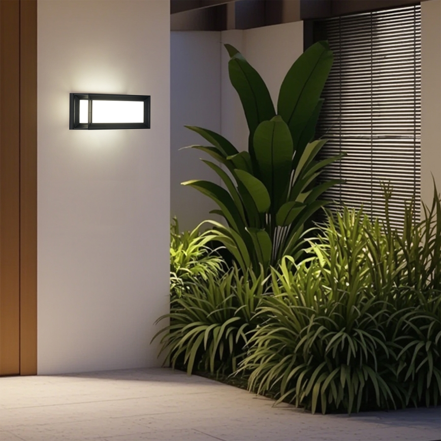 Brilagi - Applique LED da esterno PARKER LED/12W/230V 3000/4500/6000K nero IP44
