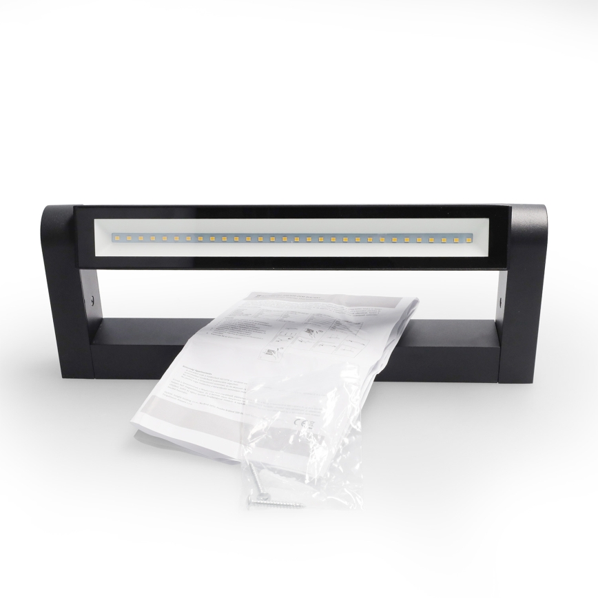 BRILAGI - Lampada da parete esterna a LED per facciata SALERNO LED/12W/230V 35,5 cm nero IP65