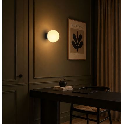 BRILAGI - Lampada da parete POLOS 1xE27/40W/230V Ø 20 cm nera