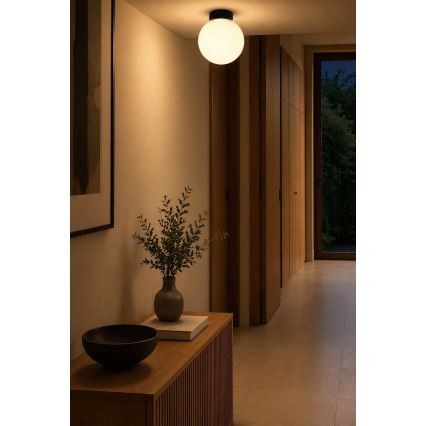 BRILAGI - Lampada da parete POLOS 1xE27/40W/230V Ø 20 cm nera