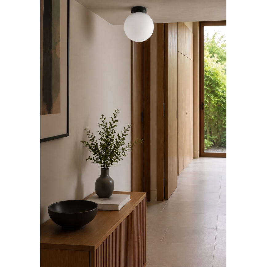 BRILAGI - Lampada da parete POLOS 1xE27/40W/230V Ø 20 cm nera
