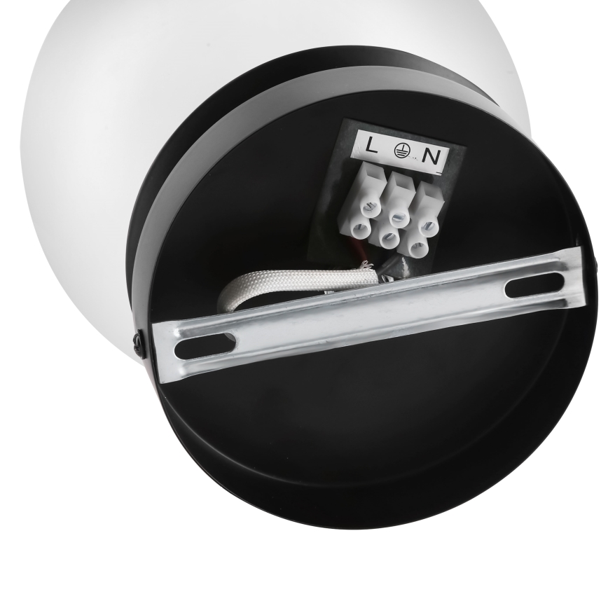 BRILAGI - Lampada da parete POLOS 1xE27/40W/230V Ø 20 cm nera