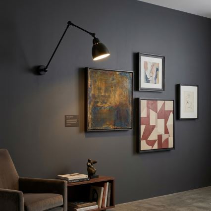 Brilagi - Lampada da parete QUILL 1xE27/40W/230V 83 cm nera