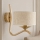 Brilagi - Lampada da parete SAPHIRE 1xE27/15W/230V crema/oro/patina