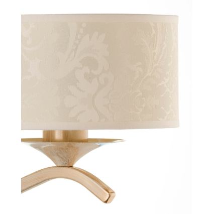 Brilagi - Lampada da parete SAPHIRE 1xE27/15W/230V crema/oro/patina