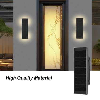 Brilagi - Lampada da parete solare dimmerabile a LED SUN LED/2,5W/3,7V 30 cm 2000 mAh IP44