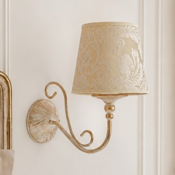 Brilagi - Lampada da parete SONIA 1xE27/15W/230V crema/patina
