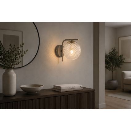 Brilagi - Lampada da parete STELLA 1xE27/60W/230V beige/oro