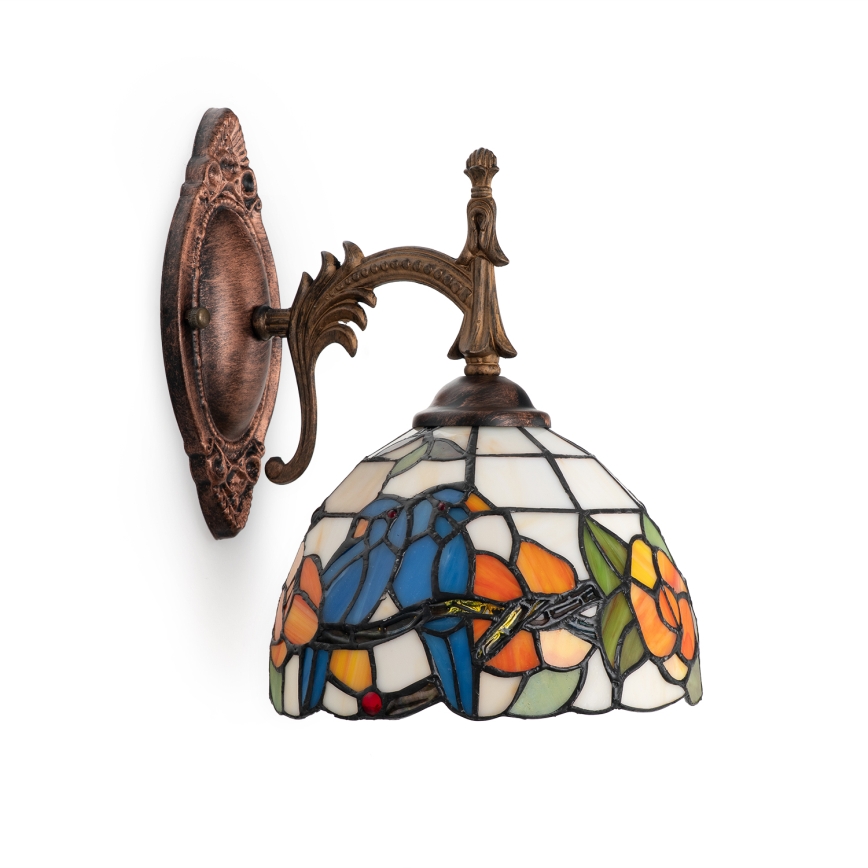 Brilagi - lampada da parete Tiffany in vetro colorato JUNGLE 1xE14/40W/230V