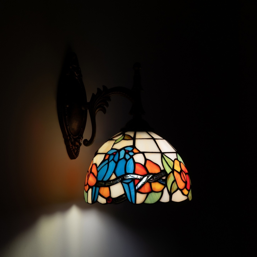 Brilagi - lampada da parete Tiffany in vetro colorato JUNGLE 1xE14/40W/230V