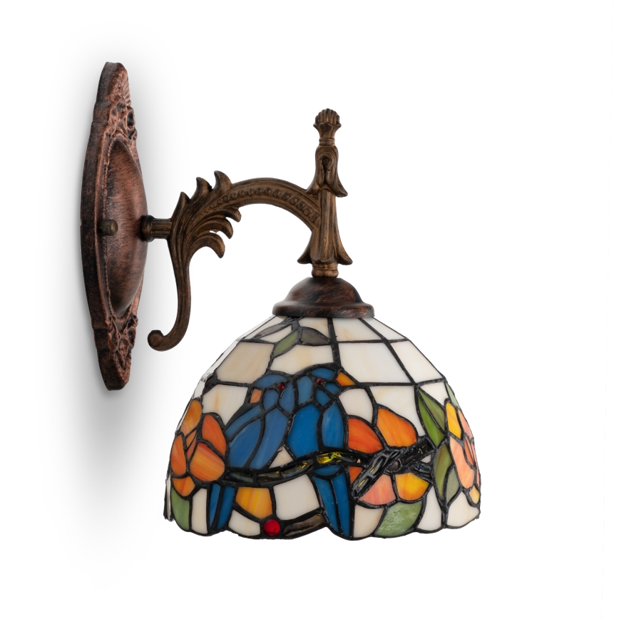 Brilagi - lampada da parete Tiffany in vetro colorato JUNGLE 1xE14/40W/230V