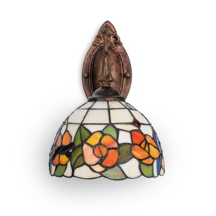 Brilagi - lampada da parete Tiffany in vetro colorato JUNGLE 1xE14/40W/230V
