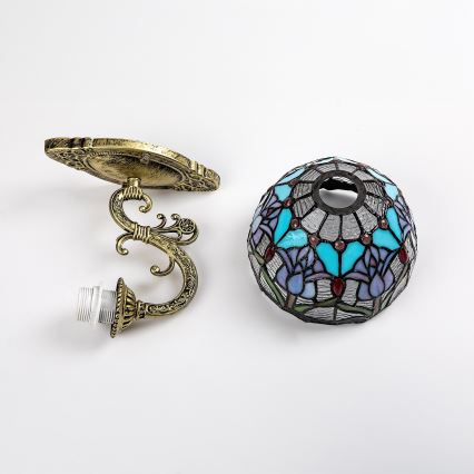 Brilagi - Lampada da parete Tiffany in vetro colorato LORAS 1xE27/40W/230V
