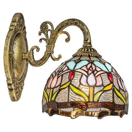 Brilagi - Lampada da parete Tiffany in vetro colorato LORAS 1xE27/40W/230V