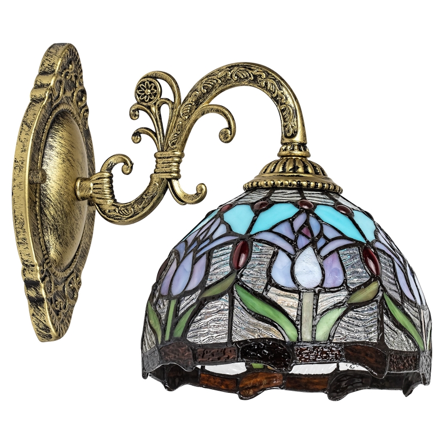 Brilagi - Lampada da parete Tiffany in vetro colorato LORAS 1xE27/40W/230V