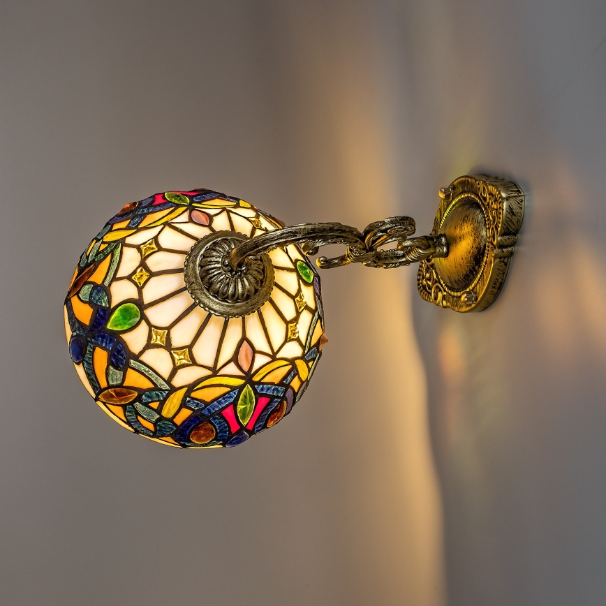 Brilagi - Lampada da parete Tiffany in vetro colorato LUISA 1xE27/40W/230V