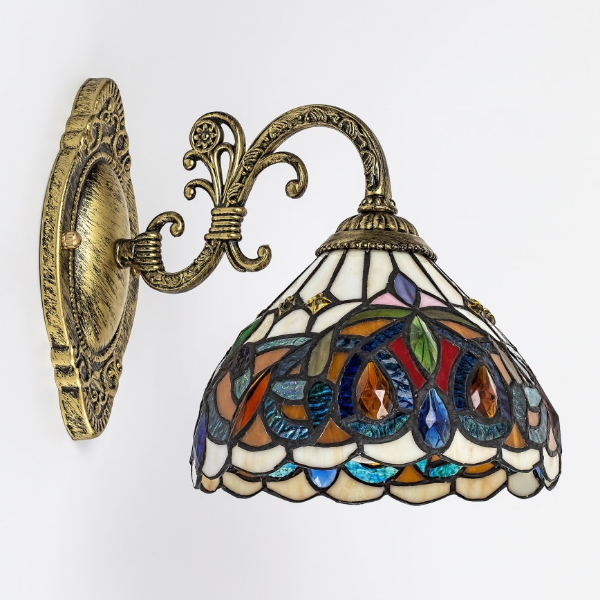 Brilagi - Lampada da parete Tiffany in vetro colorato LUISA 1xE27/40W/230V