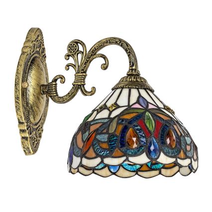 Brilagi - Lampada da parete Tiffany in vetro colorato LUISA 1xE27/40W/230V