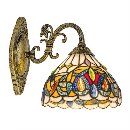 Brilagi - Lampada da parete Tiffany in vetro colorato LUISA 1xE27/40W/230V