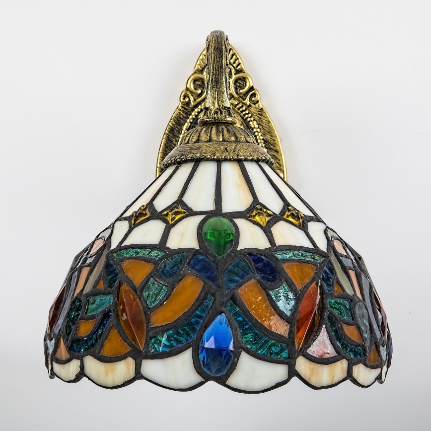Brilagi - Lampada da parete Tiffany in vetro colorato LUISA 1xE27/40W/230V