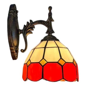 Brilagi - Lampada da parete Tiffany in vetro colorato SIENNA 1xE14/40W/230V