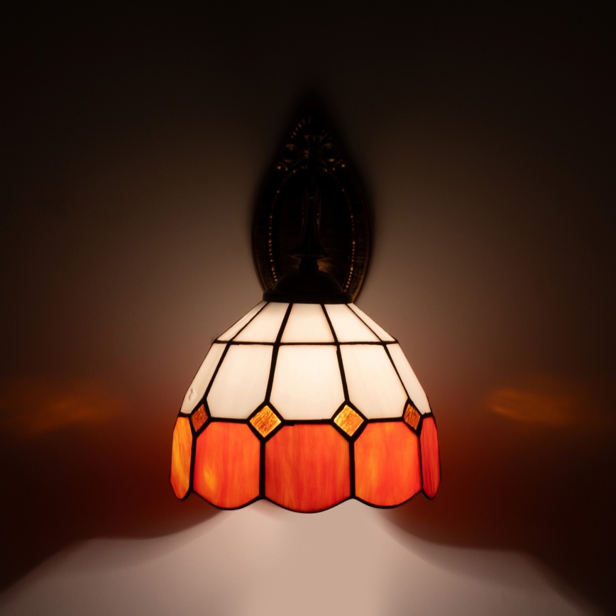 Brilagi - Lampada da parete Tiffany in vetro colorato SIENNA 1xE14/40W/230V