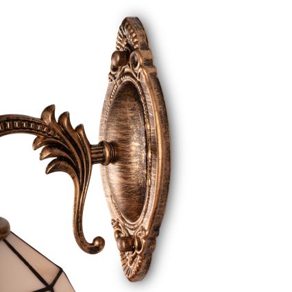 Brilagi - Lampada da parete Tiffany in vetro colorato SIENNA 1xE14/40W/230V