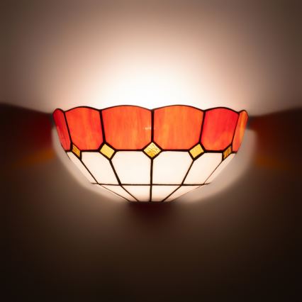 Brilagi - Lampada da parete Tiffany in vetro SIENNA 1xE14/40W/230V