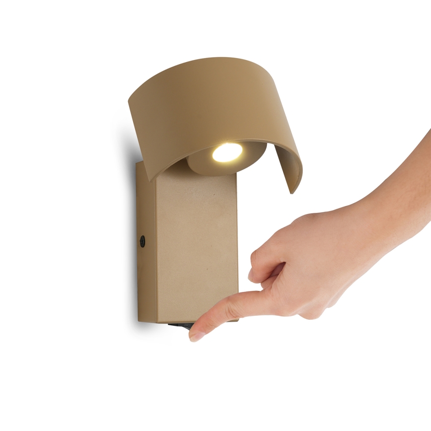 Brilagi - Lampada da parete VASTO LED/3W/230V beige