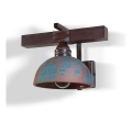 BRILAGI - Lampada da parete VIRIONI 1xE27/60W/230V marrone/patina