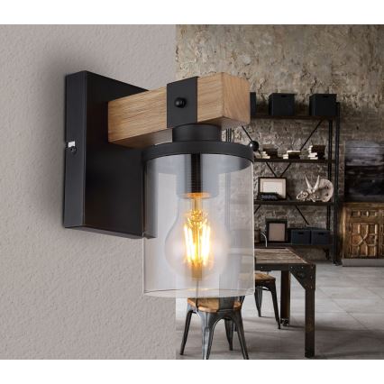 Brilagi - Lampada da parete VISTA 1xE27/60W/230V rovere