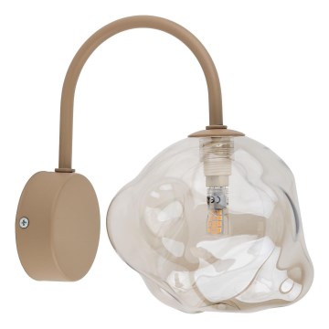 Brilagi - Lampada da parete VULCANO 1xG9/8W/230V beige/fumé