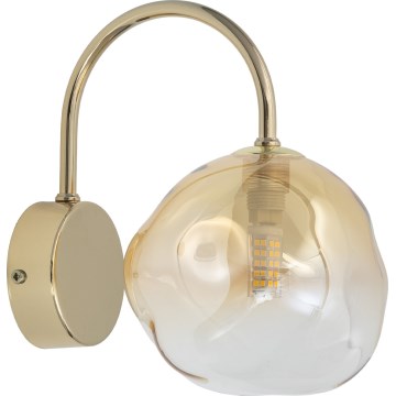 Brilagi - Lampada da parete VULCANO 1xG9/8W/230V dorata/beige fumé