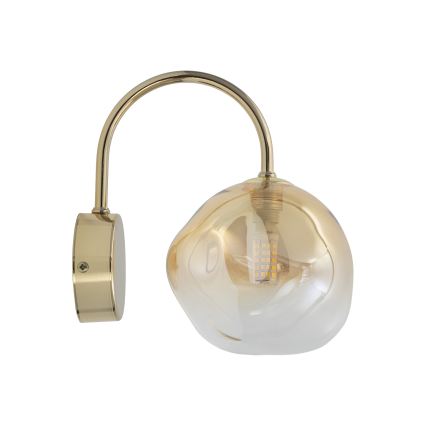 Brilagi - Lampada da parete VULCANO 1xG9/8W/230V dorata/beige fumé