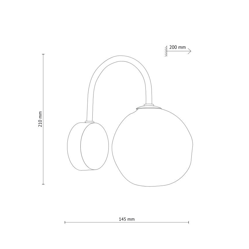 Brilagi - Lampada da parete VULCANO 1xG9/8W/230V dorata/beige fumé