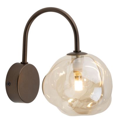 Brilagi - Lampada da parete VULCANO 1xG9/8W/230V marrone/beige fumé