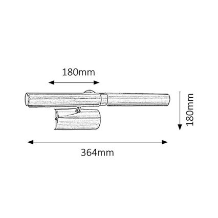 Brilagi - Lampada da quadro DANAE 2xE14/40W/230V bronzo