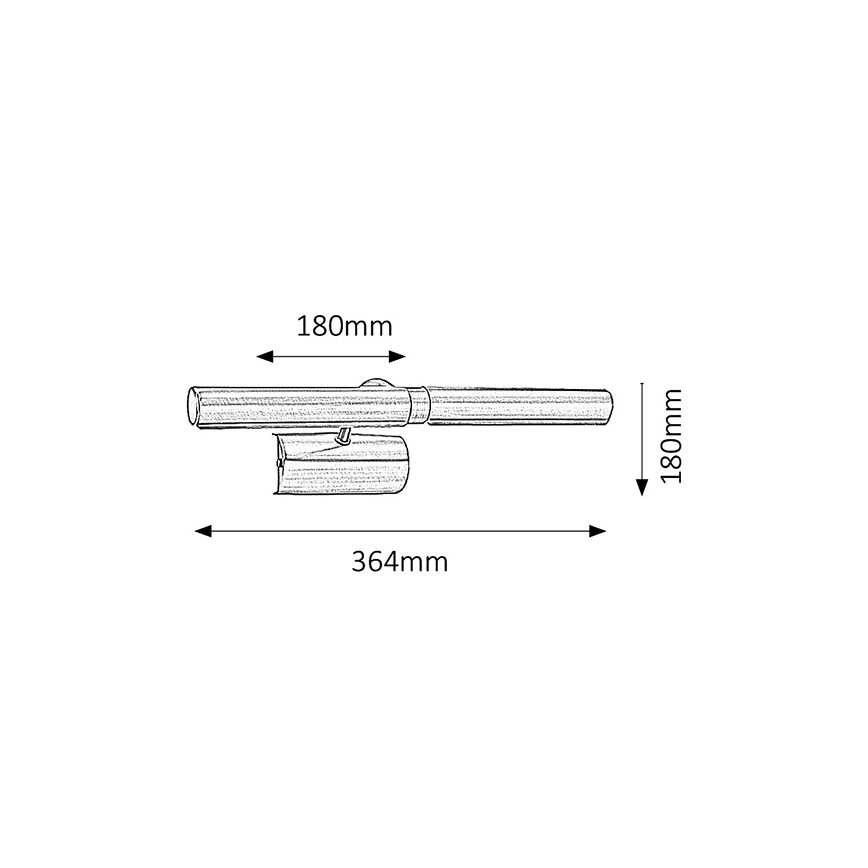 Brilagi - Lampada da quadro DANAE 2xE14/40W/230V bronzo