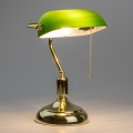 Brilagi - Lampada da scrivania BANK OFFICE 1xE27/60W/230V dorata/verde
