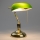 Brilagi - Lampada da scrivania BANK OFFICE 1xE27/60W/230V dorata/verde