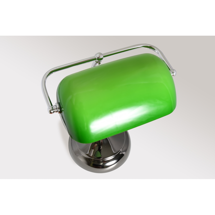 Brilagi - Lampada da scrivania BANK OFFICE 1xE27/60W/230V nera/argento/verde