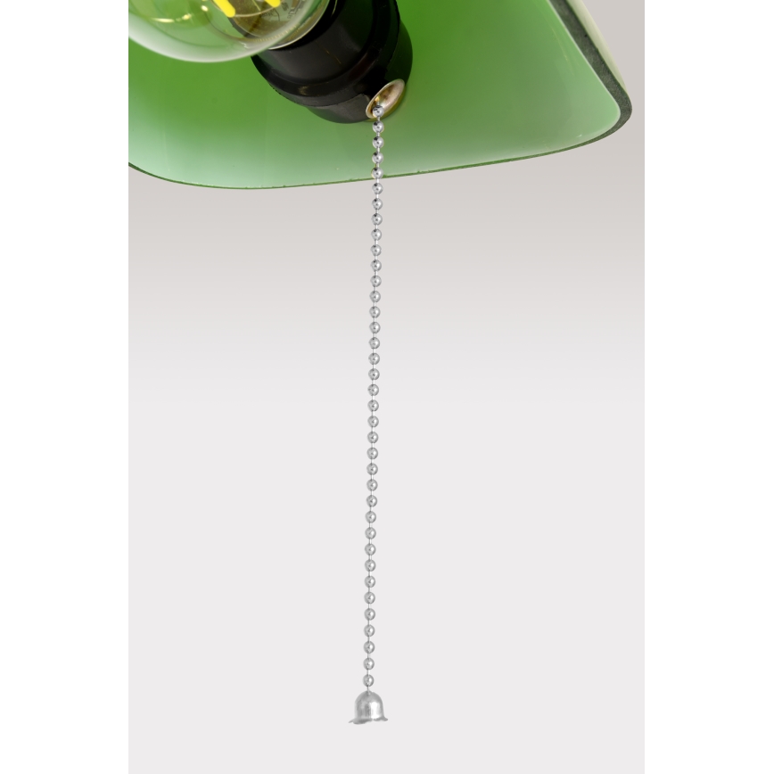 Brilagi - Lampada da scrivania BANK OFFICE 1xE27/60W/230V nera/argento/verde