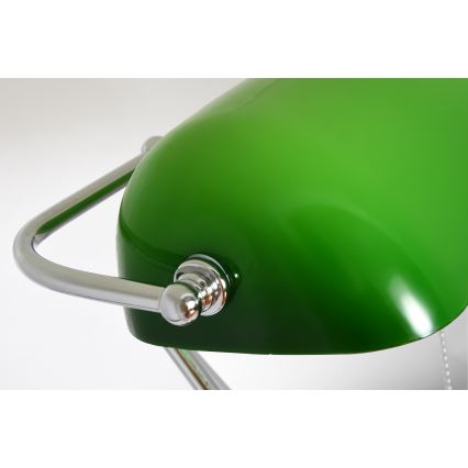 Brilagi - Lampada da scrivania BANK OFFICE 1xE27/60W/230V nera/argento/verde