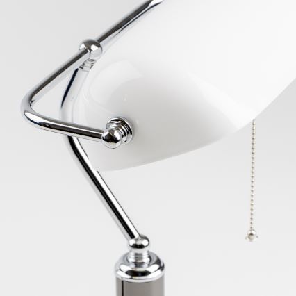 Brilagi - Lampada da scrivania BANK OFFICE 1xE27/60W/230V nero/argento/bianco
